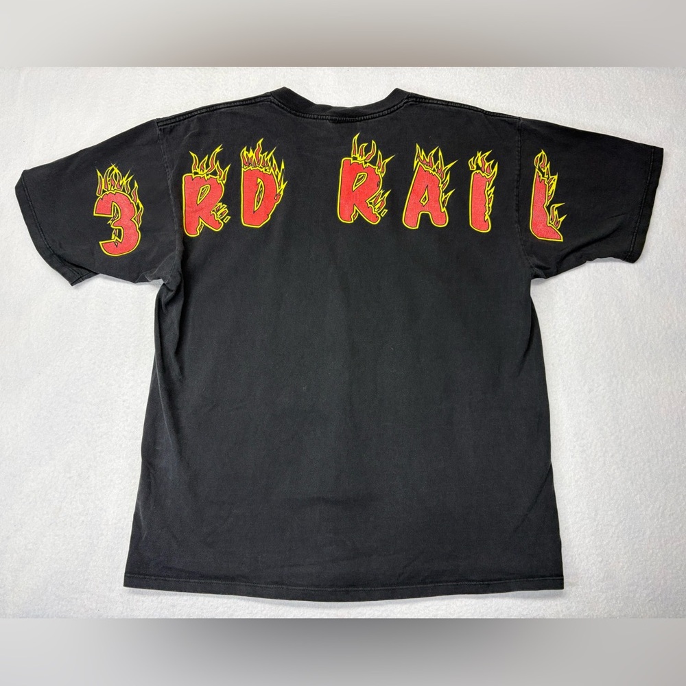 THIRD RAIL Flame Girl vintage t shirt XL Hip Hop Gangster USA streetwear 1990s